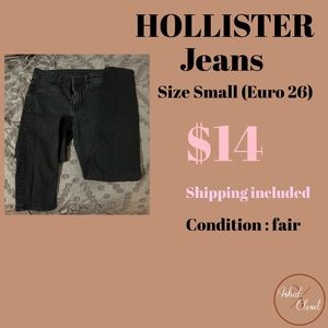 Hollister faded black jeans
